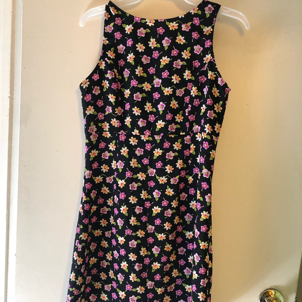 Vintage Floral Mini Dress Made in USA